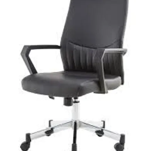 BOXED ALPHASON BROOKLYN PU OFFICE CHAIR BLACK