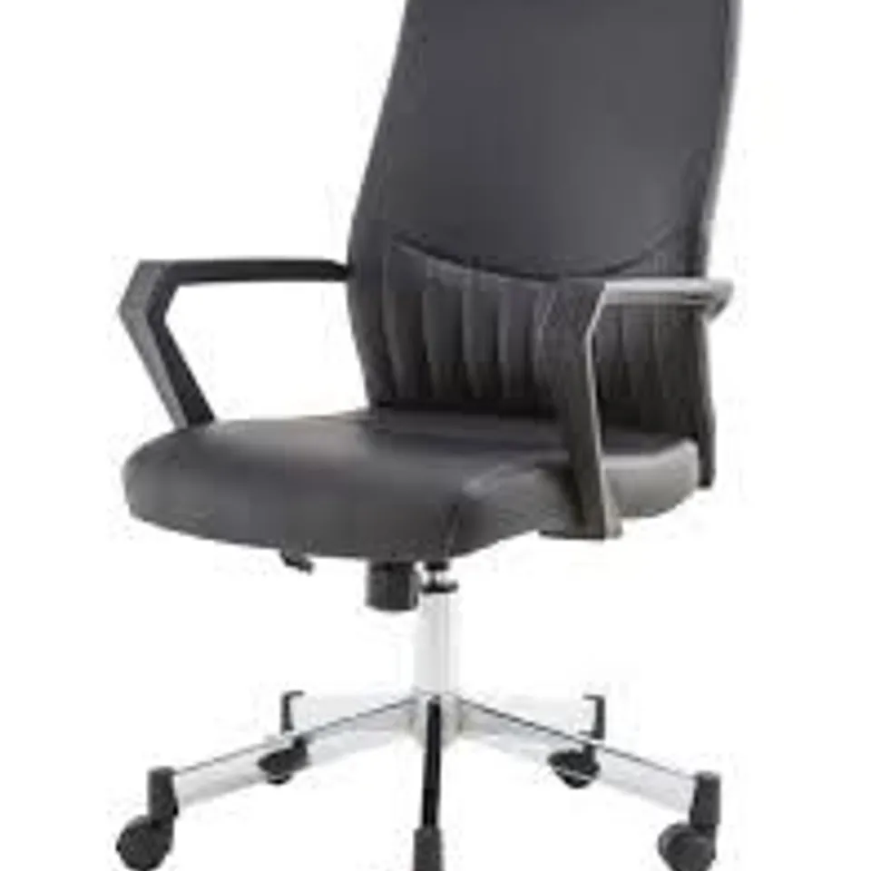 BOXED ALPHASON BROOKLYN PU OFFICE CHAIR BLACK