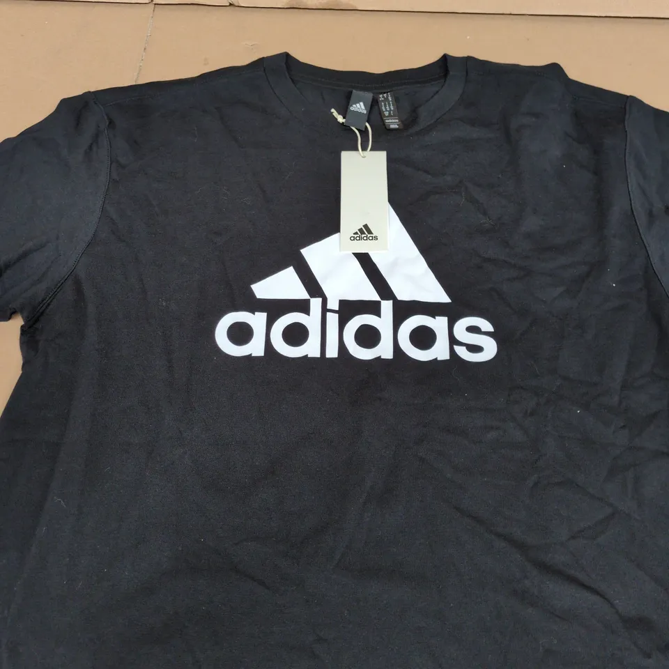 ADIDAS T-SHIRT BLACK SIZE S
