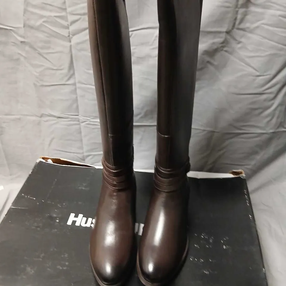 HUSH PUPPIES VANESSA BOOT – BROWN, WOMEN'S KNEE-HIGH BOOTS SIZE 5