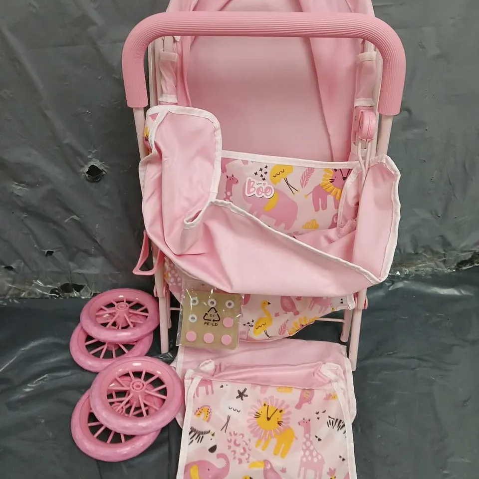 BOO JUNIOR PRAM & BAG IN PINK