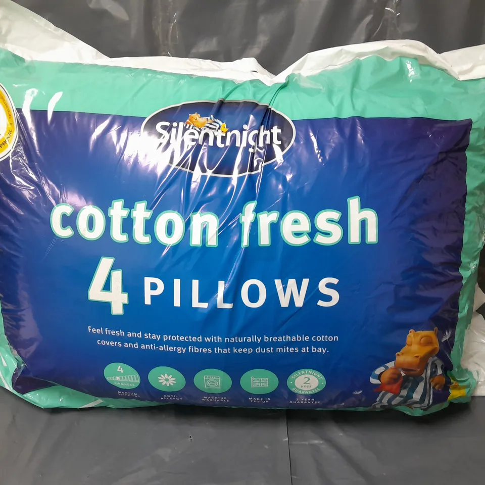 SILENT NIGHT COTTON FRESH 4 PILLOWS