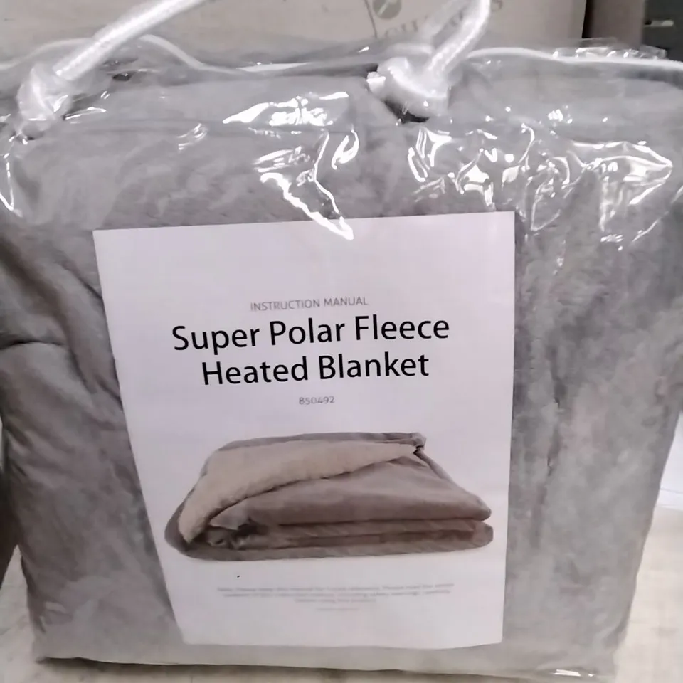 SUPER POLAR FLEECE 160 X 120 CM BLANKET GREY