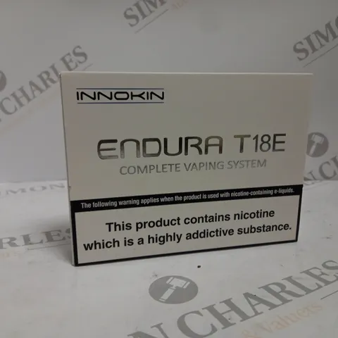 APPROXIMATELY 20 BOXED INNOKIN ENDURA T18E COMPLETE VAPING SYSTEM