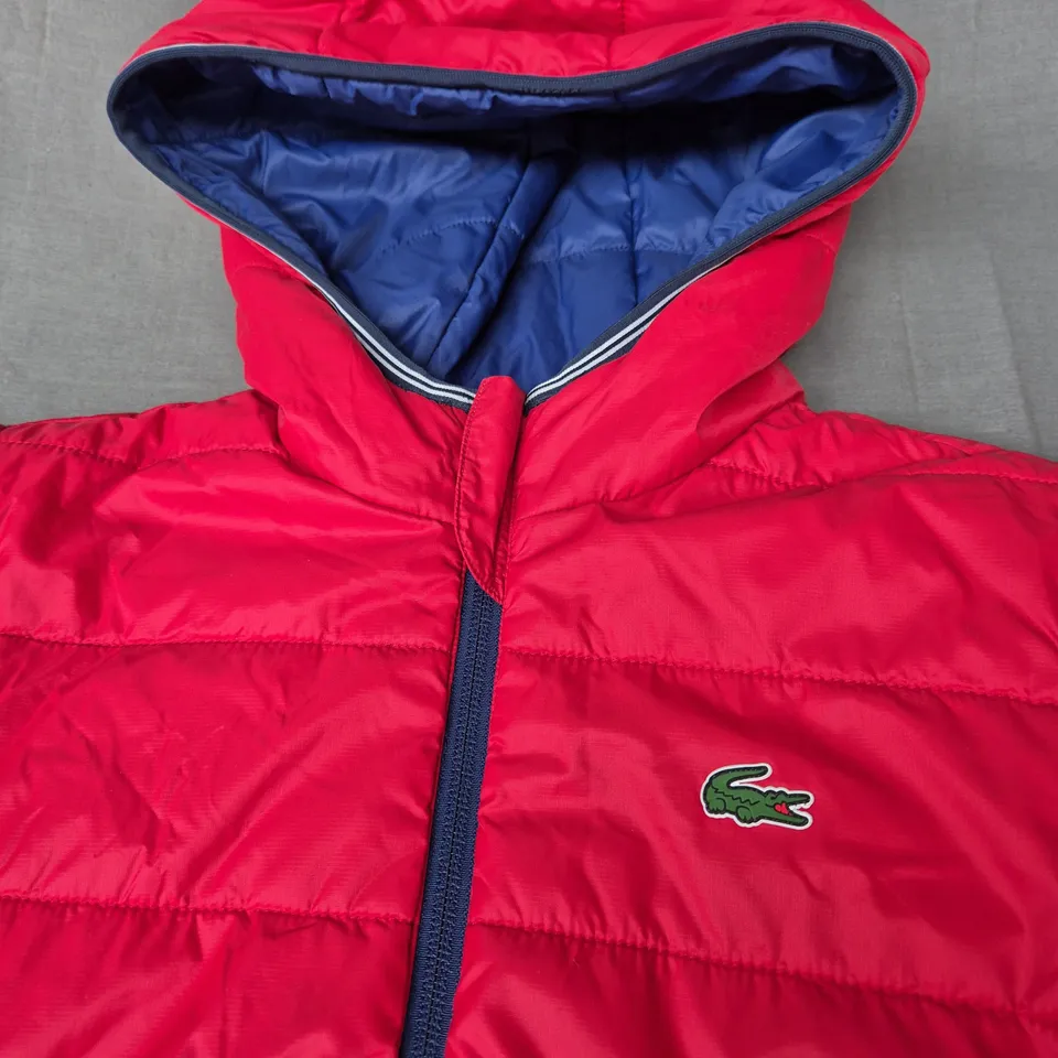 LACOSTE LOGO PADDED COAT SIZE UNSPECIFIED