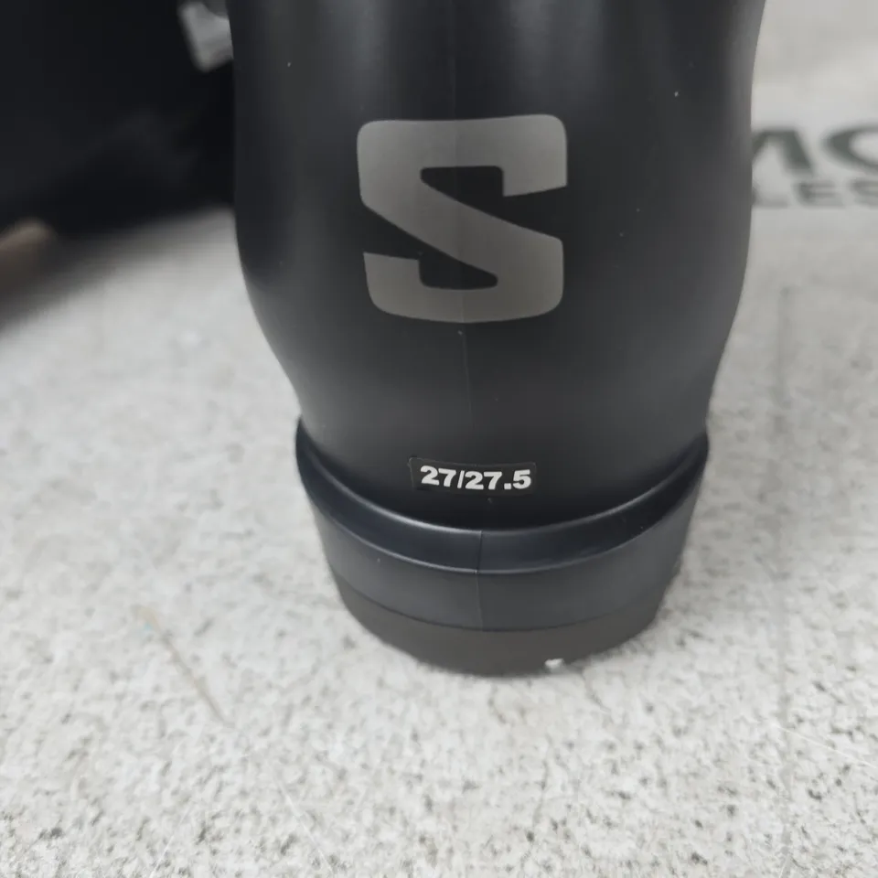 SALOMON SKI BOOTS – BLACK/ORANGE, SIZE 27/27.5 (MONDO POINT)