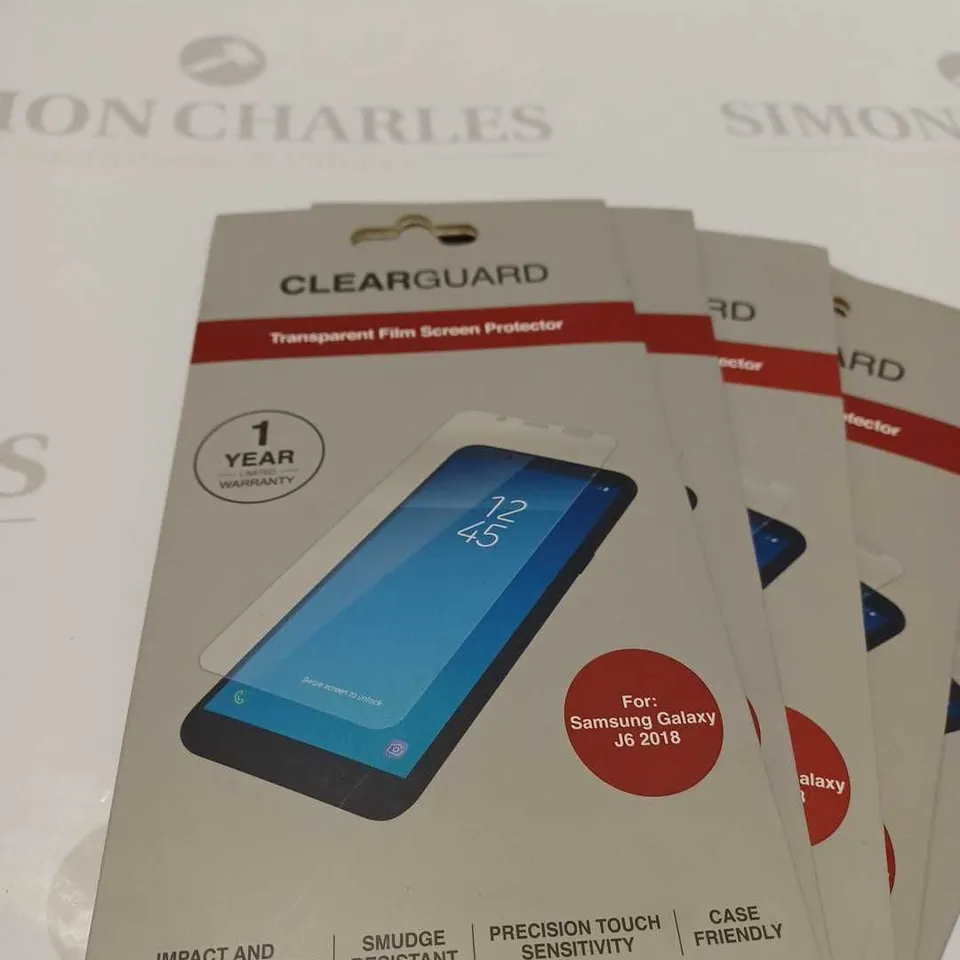 LOT OF FIVE TO INCLUDE SCREEN PROTECTORS FOR SAMSUNG GALAXY J6 2018