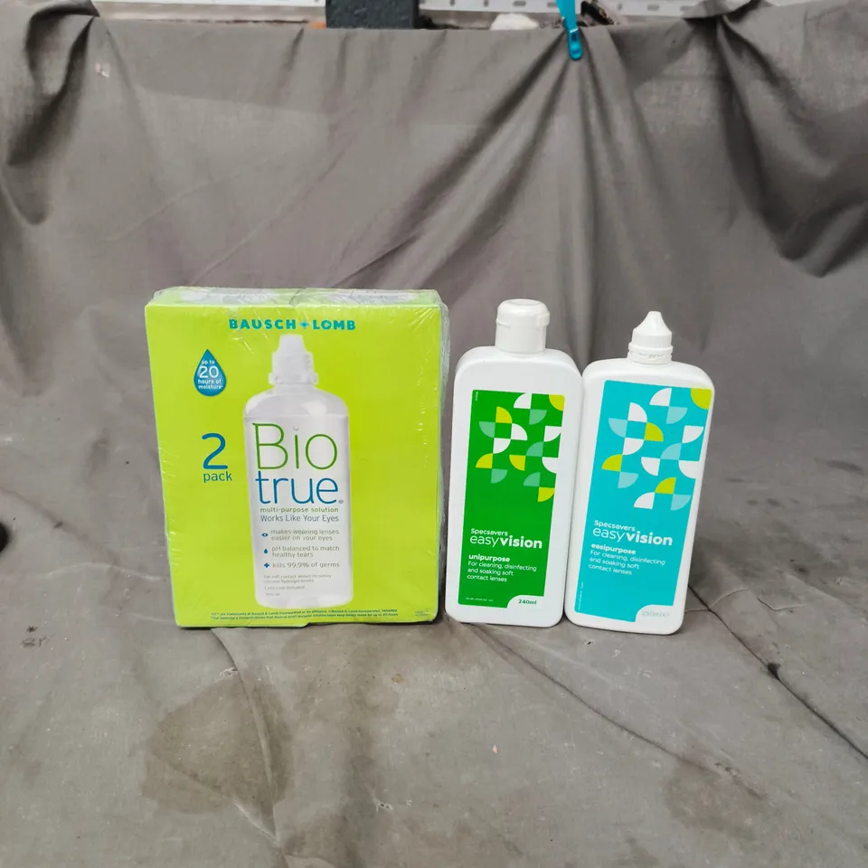 APPROXIMATELY 20 ASSORTED CONTACT LENS SOLUTION PRODUCTS - COLLECTION ONLY 