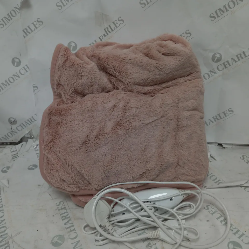 BOXED COZEE HOME HEATED BLANKET IN PINK