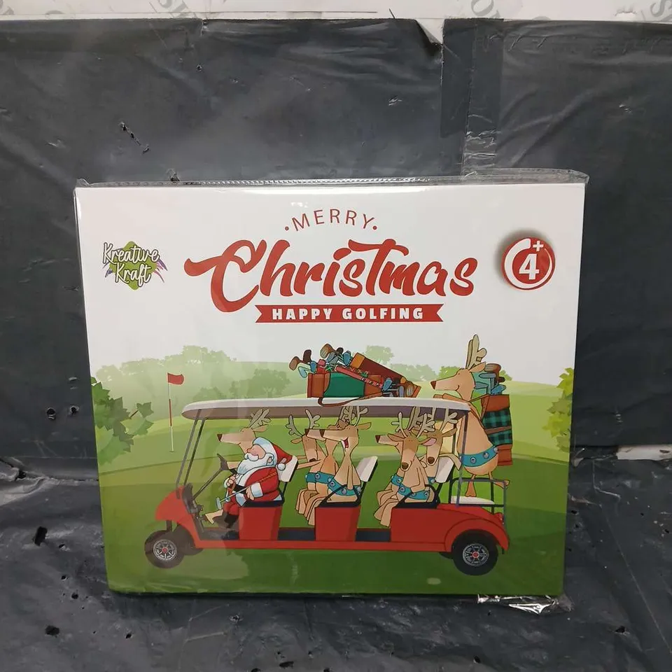 MERRY CHRISTMAS HAPPY GOLFING ADVENT BY KREATURE KRAFT 