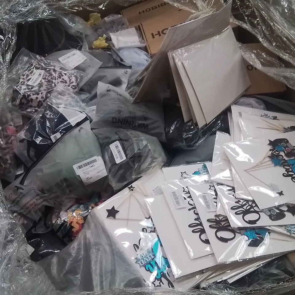 PALLET OF SWIMWEAR,FASHION APPAREL,HOME GOODS,PARTY DECOR PRODUCTS AND ITEMS TO INCLUDE;;BRA,SHOES,HAT