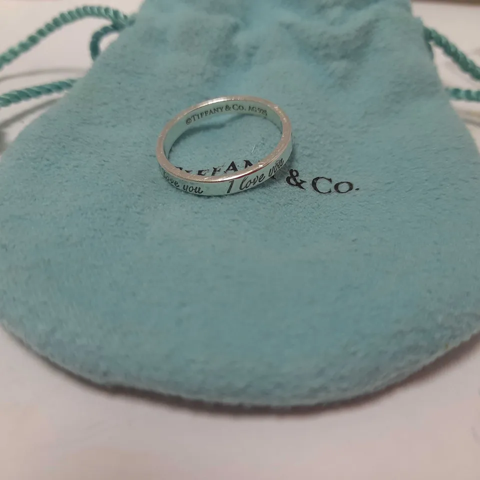 TIFFANY & CO `I LOVE YOU` RING