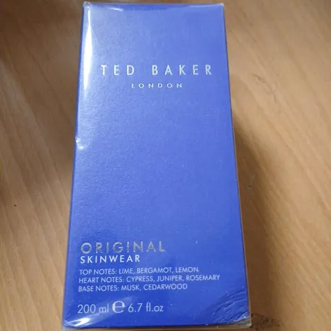 BOXED AND SEALED TED BAKER LONDON ORIGINAL SKINWEAR 200ML