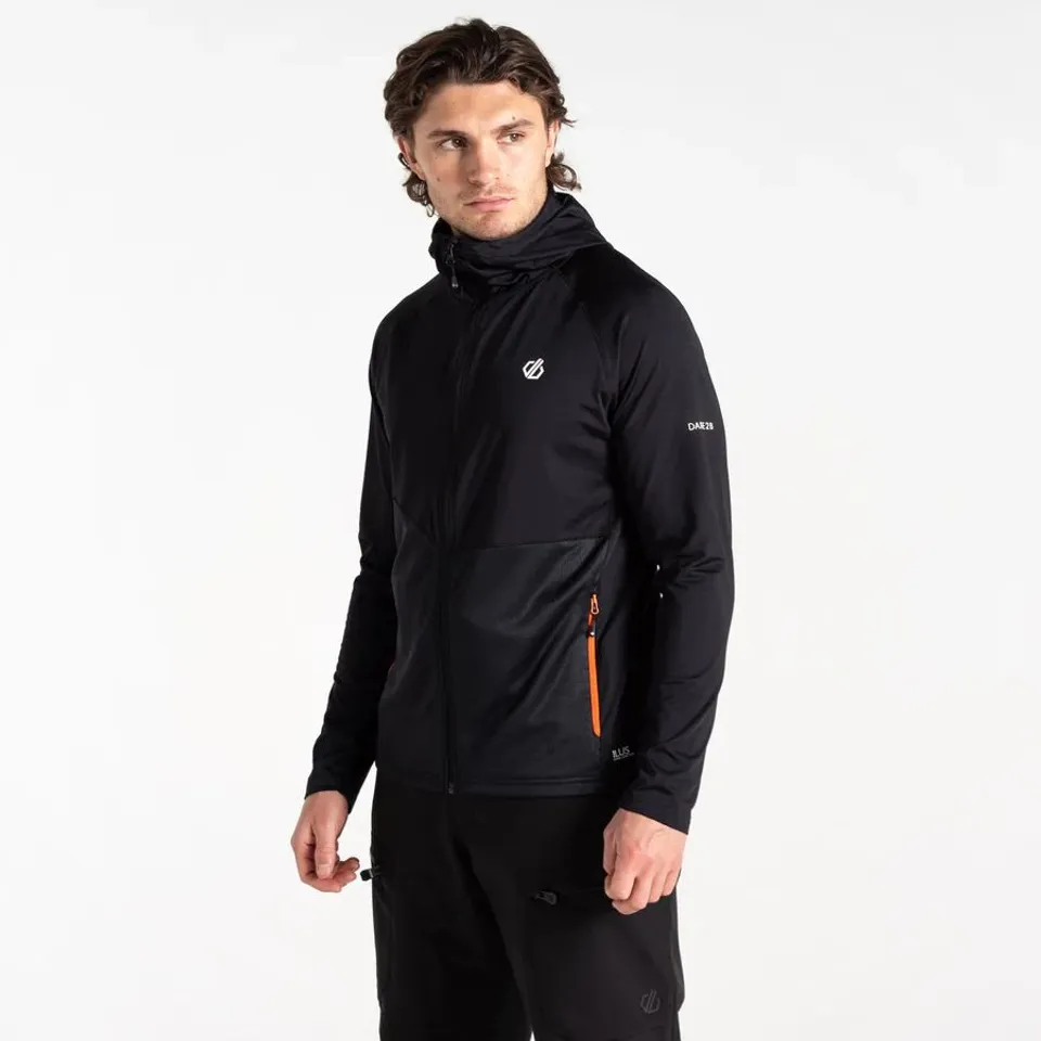 DARE 2B HOODED FLEECE ASSIMILATE II BLACK SIZE S