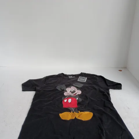 DISNEY MICKEY MOUSE T-SHIRT, BLACK, UK M