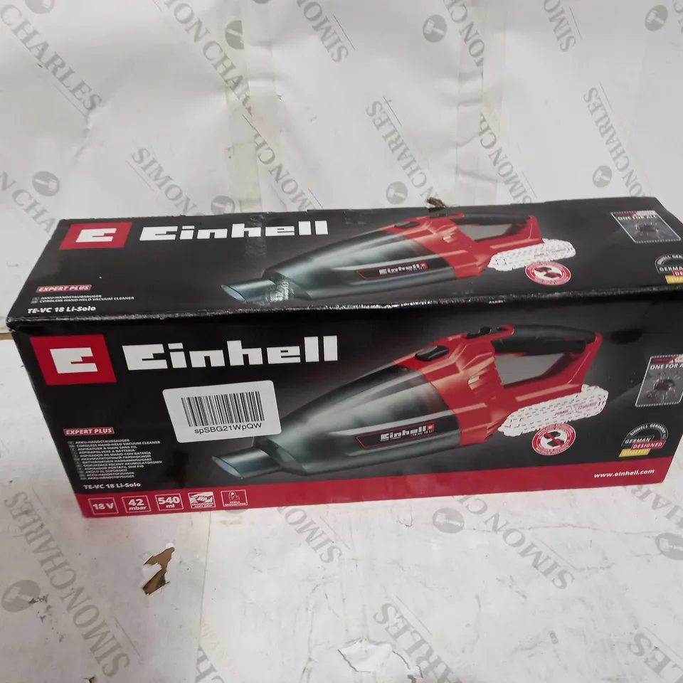 EINHELL TE-VC SOLO POWER X-CHANGE CORDLESS VACUUM CLEANER