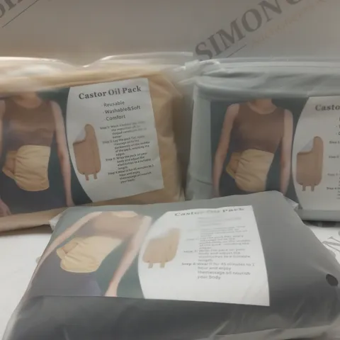 BOX OF APPROX 7 ASSORTED CASTOR OIL PACKS