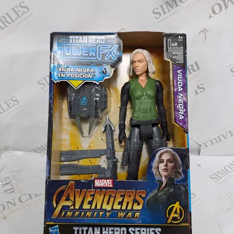 LOT OF 5 HASBRO AVENGERS INFINITY WAR TITAN HERO ACTION FIGURE BLACK WIDOW