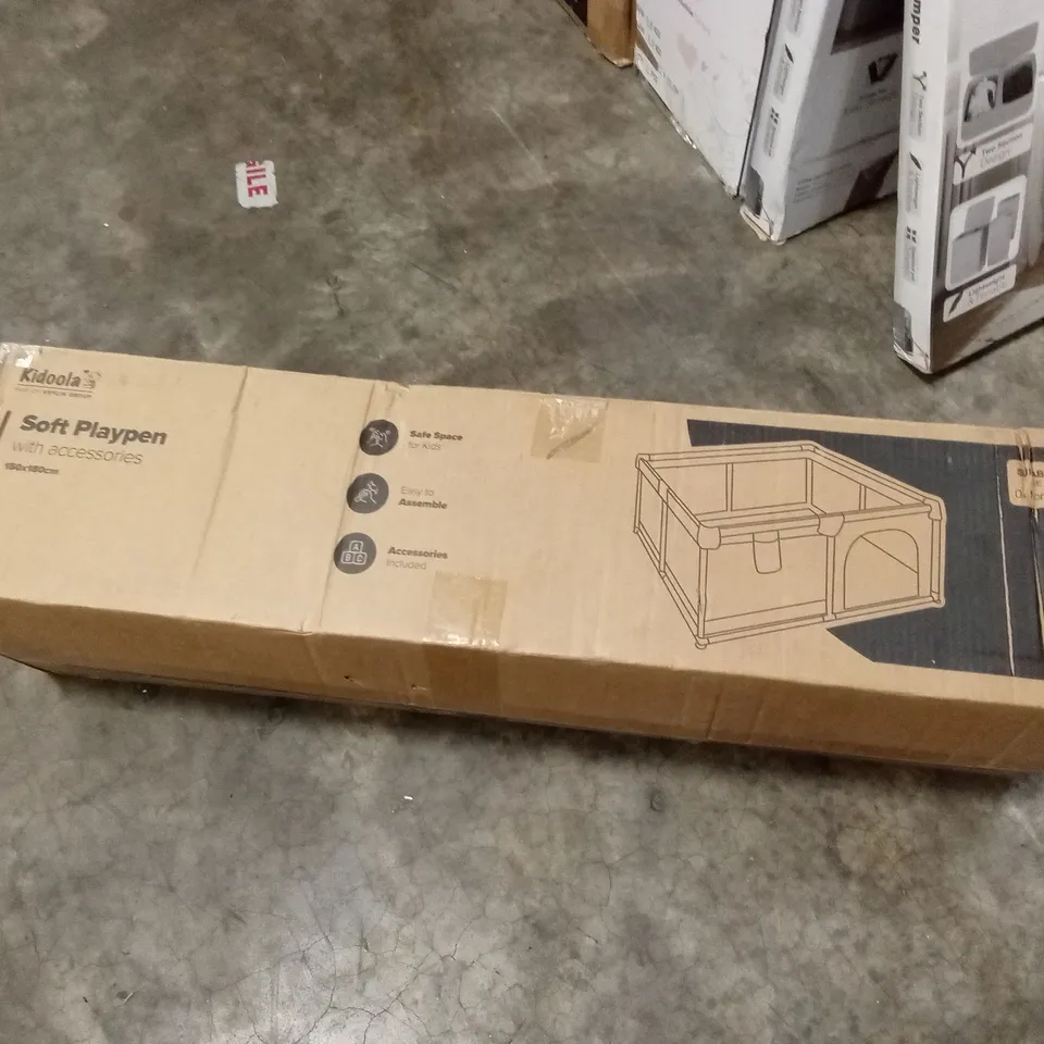 BOXED KIDOOLA SOFT PLAYPEN WITH ACCESSORIES 
