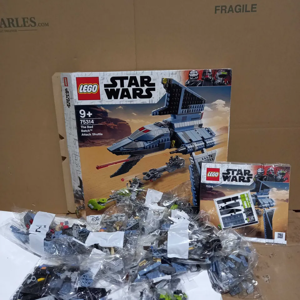 LEGO STAR WARS THE BAD BATCH ATTACK SHUTTLE 75314 7+ RRP £89.99