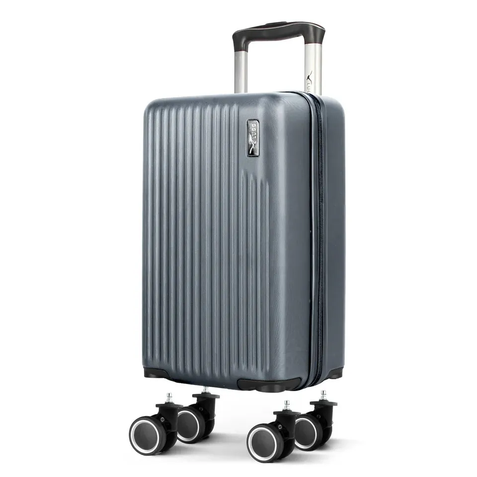 BOXED LUGG 40CM VACAY SUITCASE ABS LUGGAGE, ALUMINIUM TROLLEY HANDLE, 360° SPINNER WHEELS, WATER-RESISTANT & DURABLE MATERIAL - AIRLINE COMPATIBLE 40×30×20CM - RAVEN