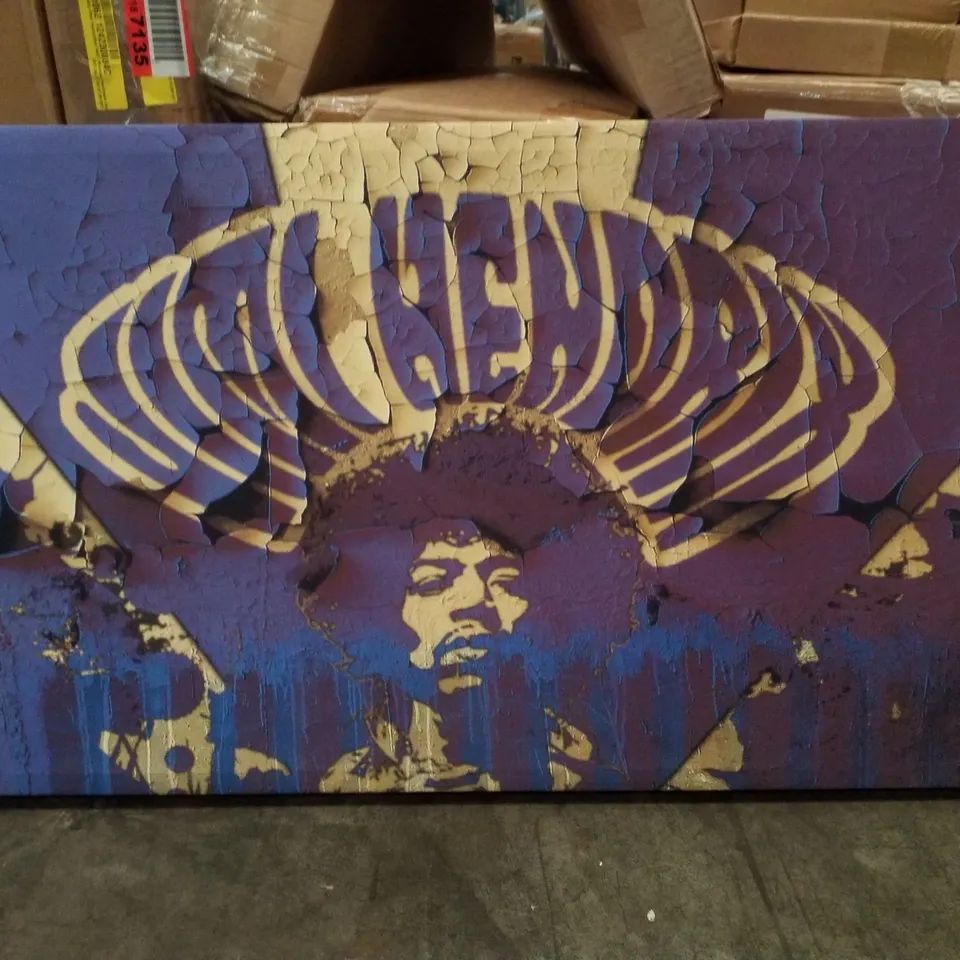 JIMI HENDRIX PURPLE HAZE - WRAPPED CANVAS PRINT
