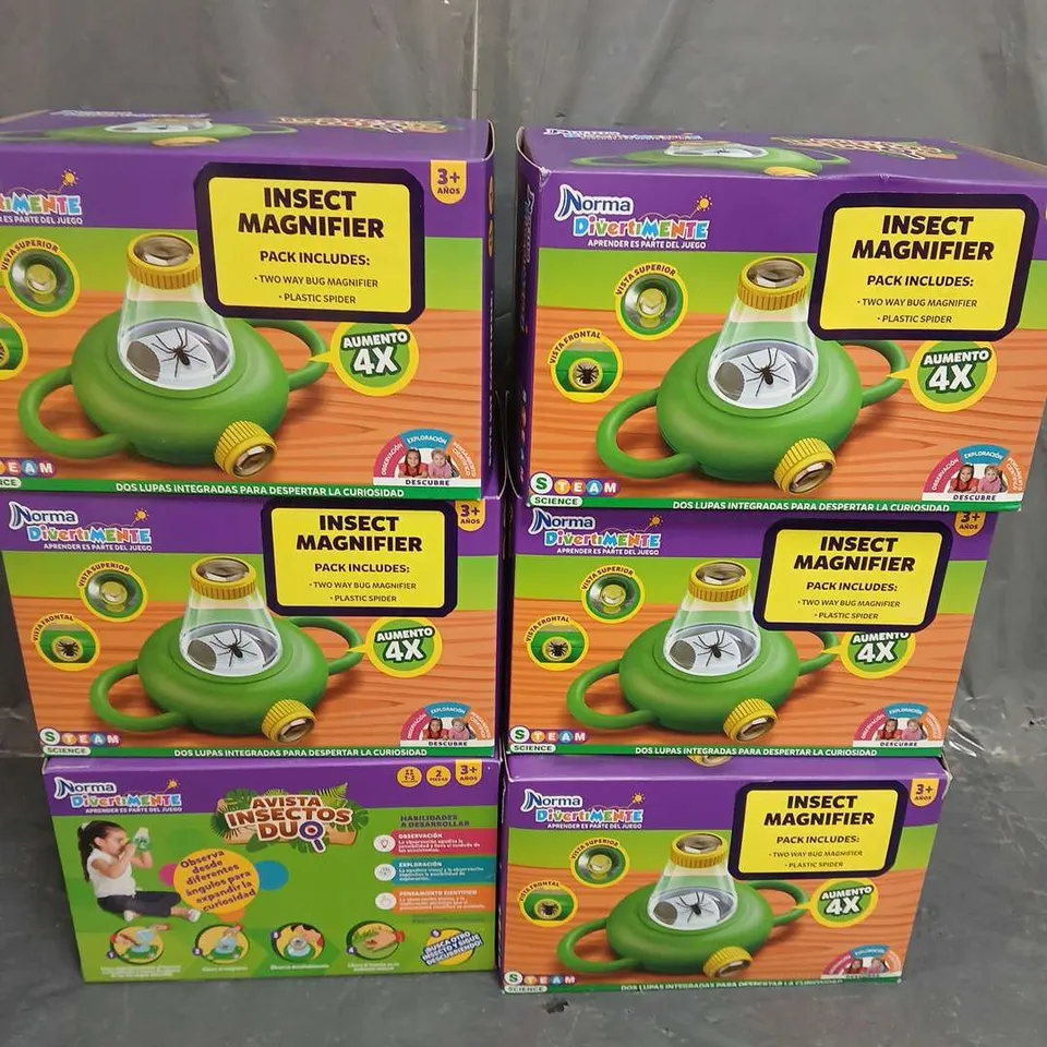 6 BOXED AND SEALED INSECT MAGNIFIER EDUCATIONAL TOY