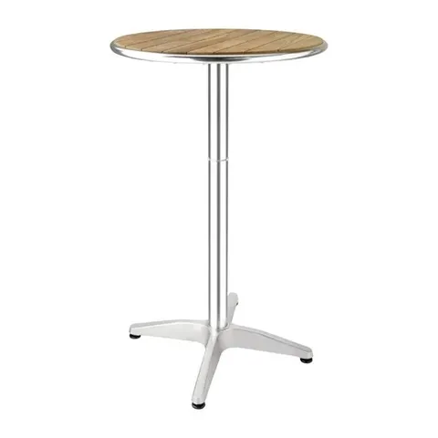 BOXED BOLERO ASH ROUND POSEUR HEIGHT TABLE 600MM