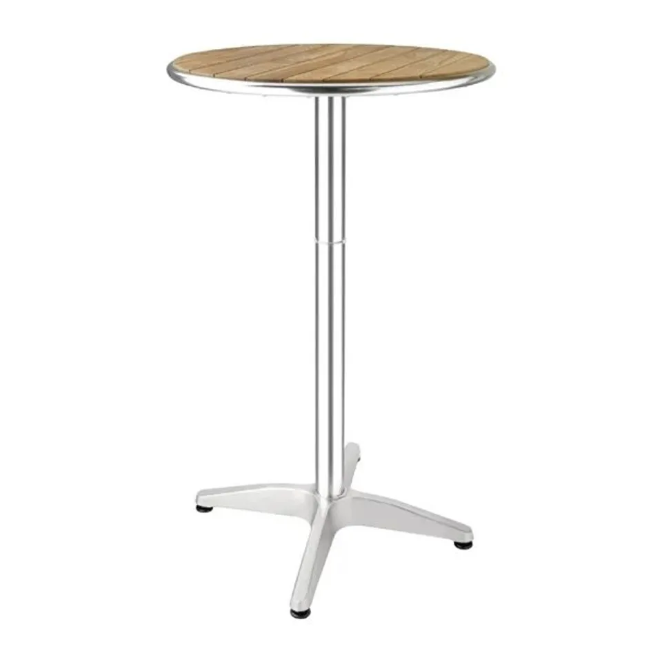 BOXED BOLERO ASH ROUND POSEUR HEIGHT TABLE 600MM