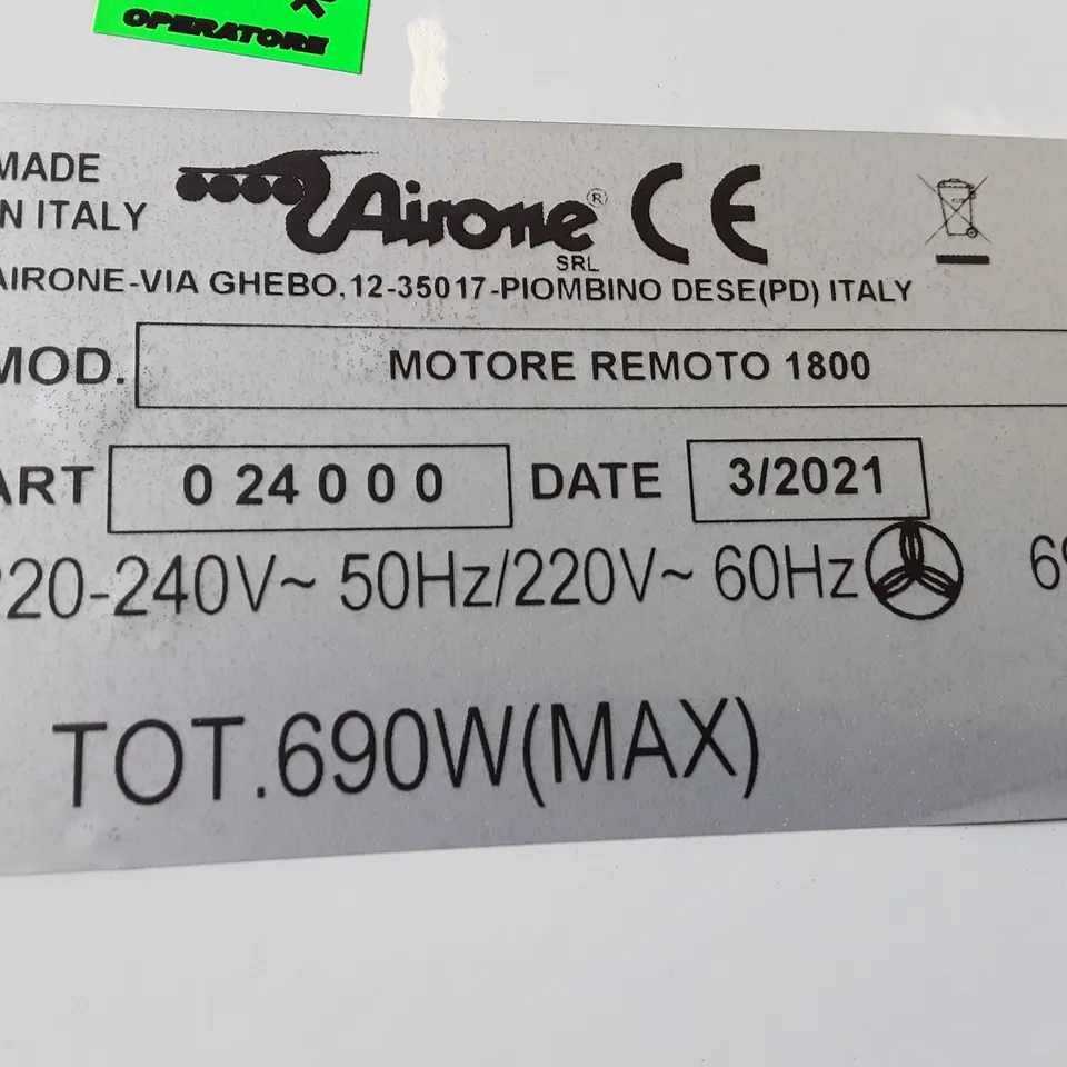 BOXED MOTORE REMOTO AMR20 COOKER HOOD