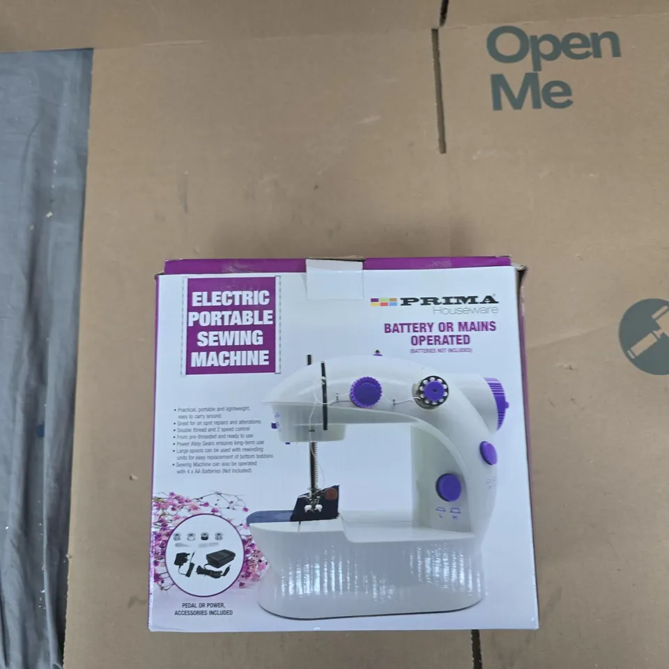 PRIMA ELECTRIC PORTABLE SEWING MACHINE – BOXED