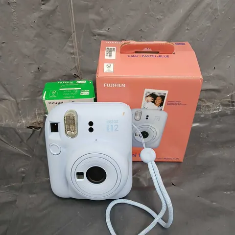 BOXED FUJIFILM INSTA X MINI 12 CAMERA IN PASTEL BLUE