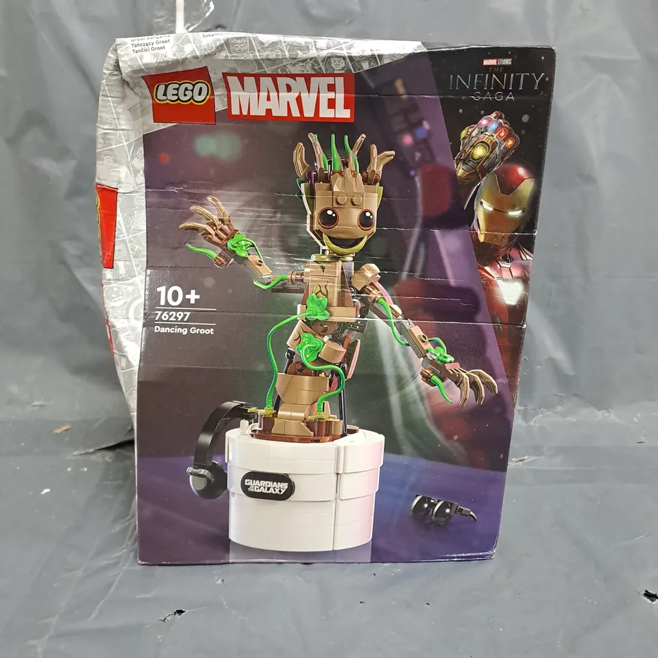 BOXED EGO MARVEL DANCING GROOT BUILDABLE TOY SET 76297 RRP £29.99