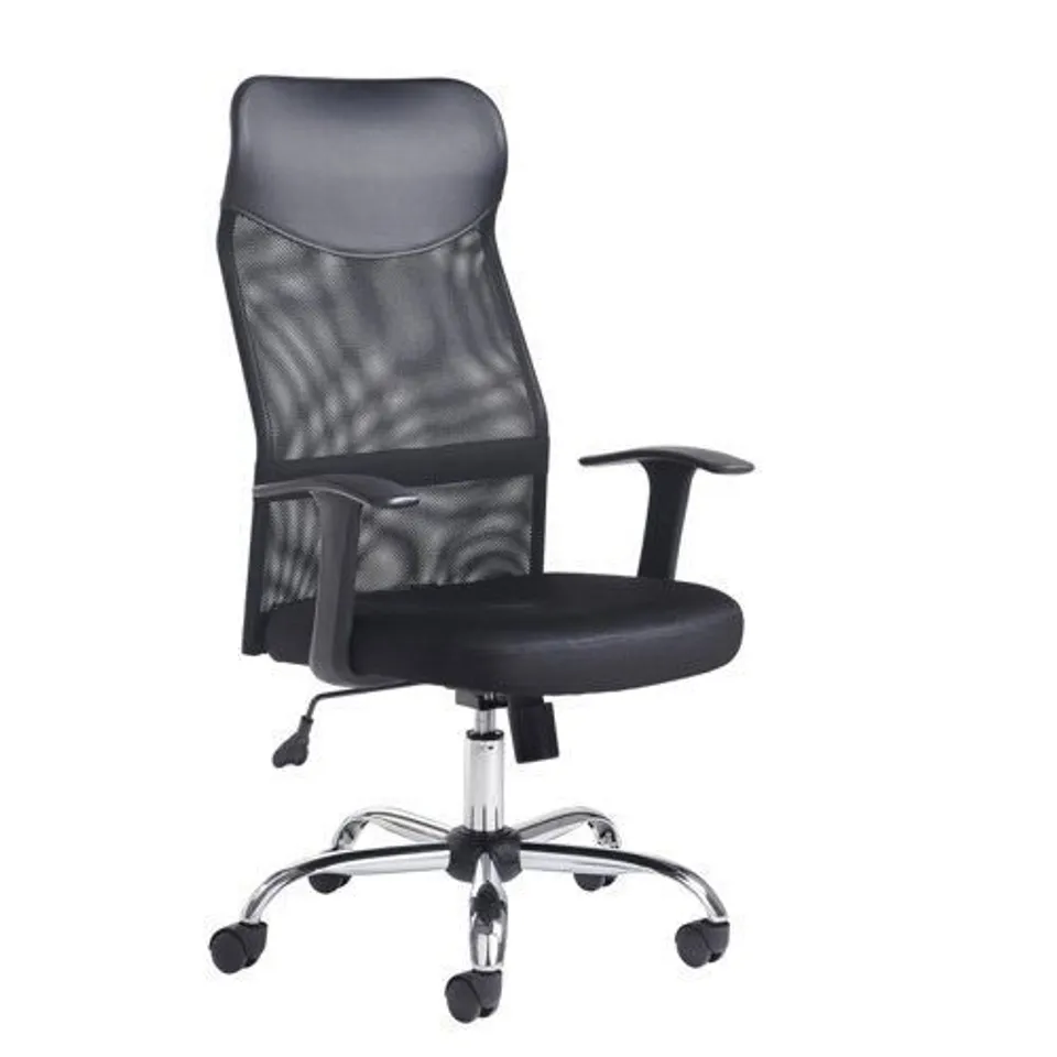 BOXED AURORA HIGH BACK MESH OPERATORS CHAIR - BLACK 