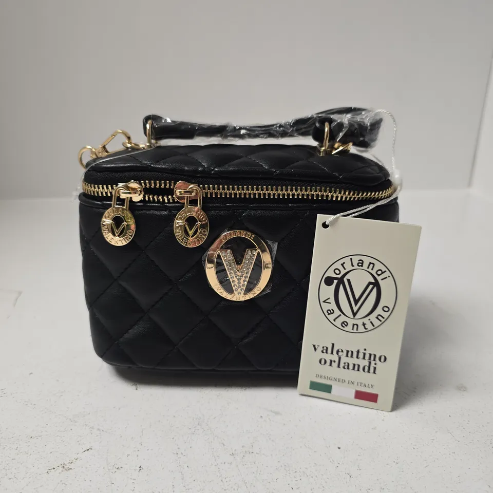 VALENTINO ORLANDI V-3022D QUILTED BLACK MINI BAG