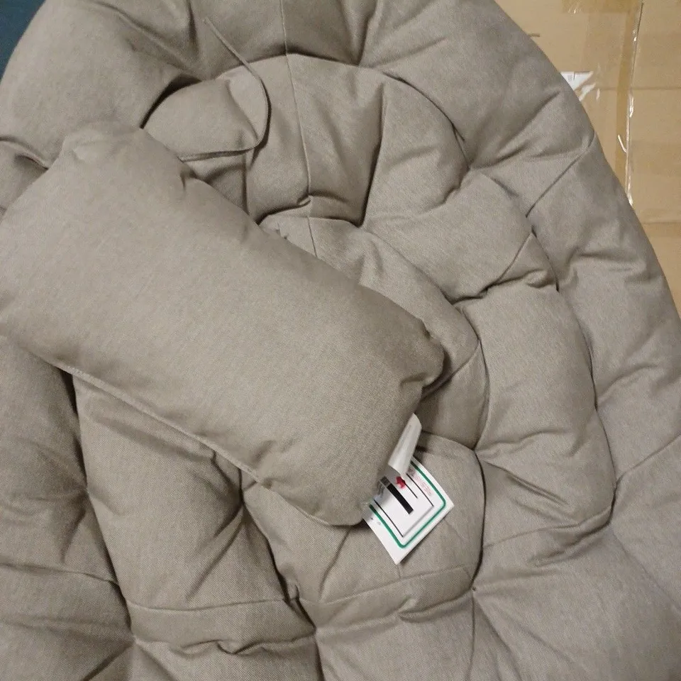 INNOVATORS HOLLY FOLDING COCOON CHAIR LATTE - COLLECTION ONLY