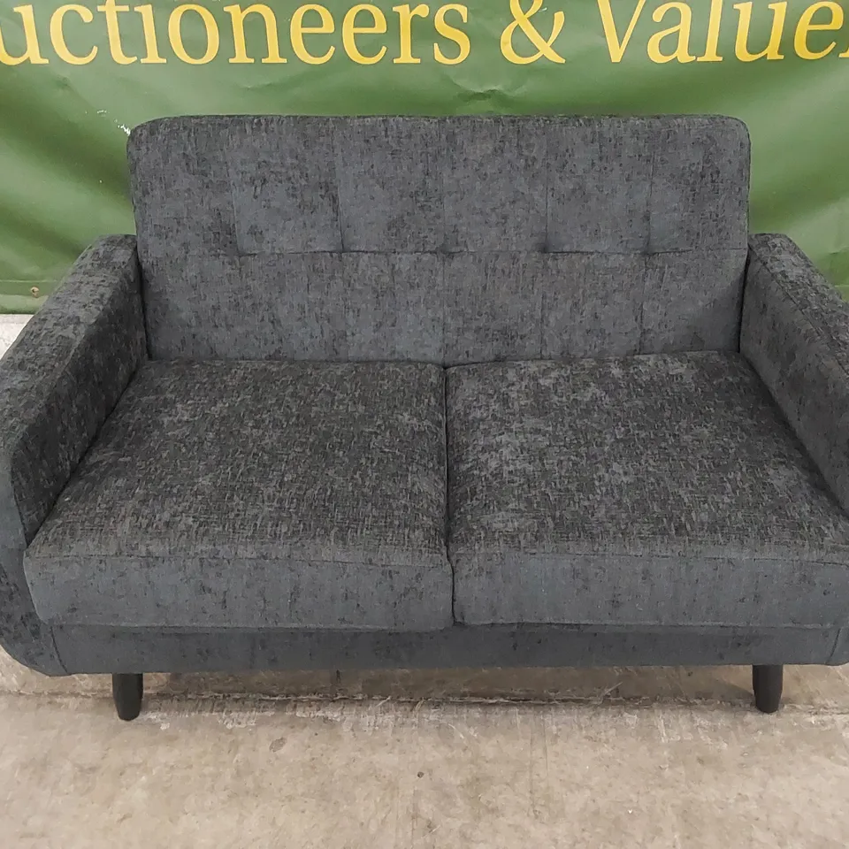 DESIGNER OSLO 2 SEATER FABRIC UPHOLSTERED SOFA 