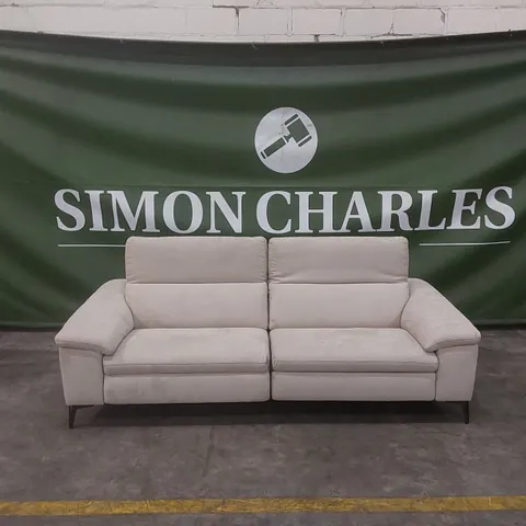 QUALITY DESIGNER ITALIAN MADE 3 SEATER PART ELECTRIC RECLINING SOFA