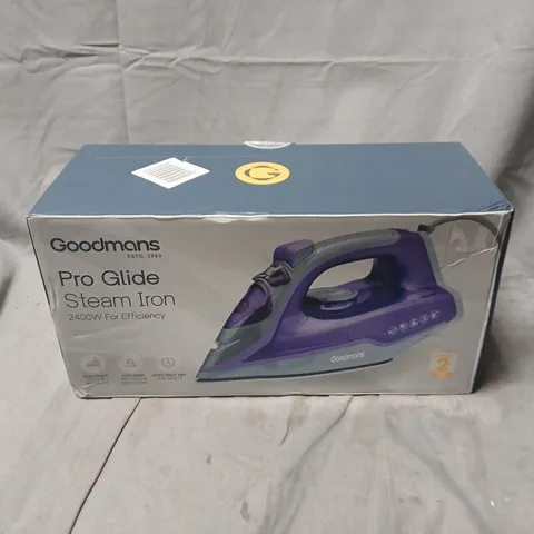 BOXED AND SEALED GOODMANS PRO GLIDE STEAM IRON