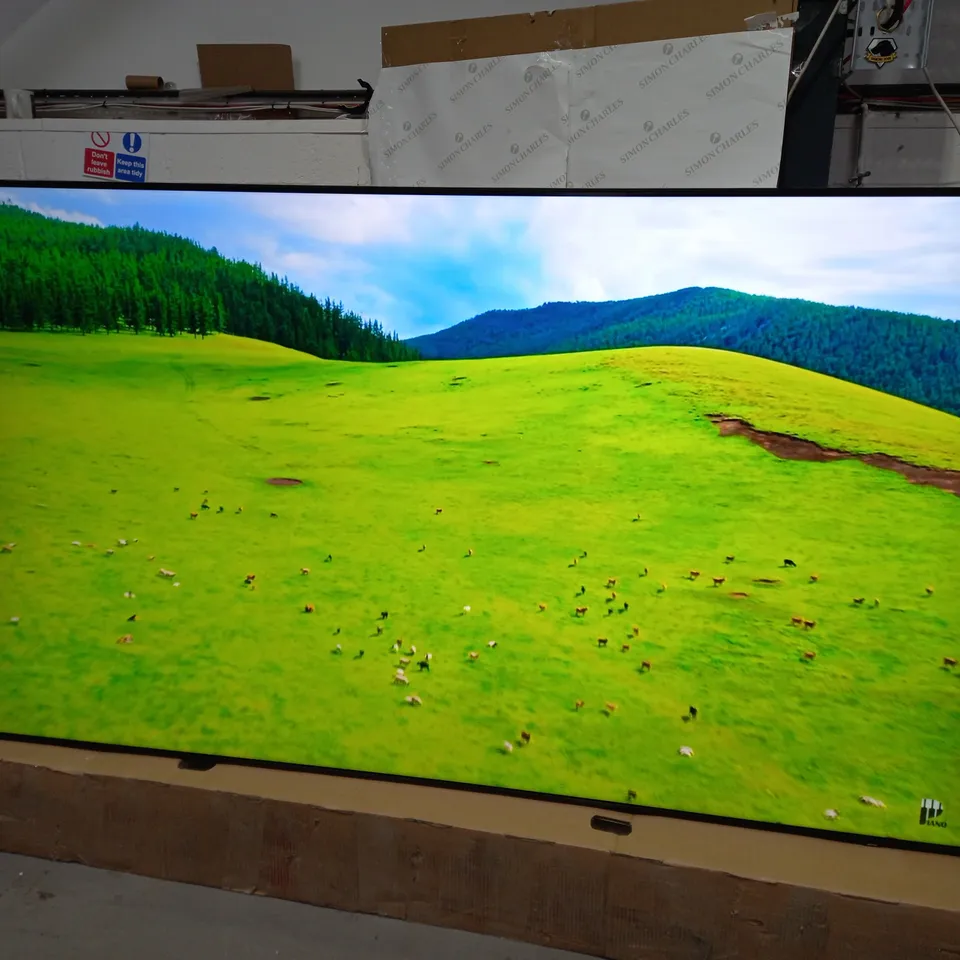 BOXED SAMSUNG QE85Q60B 85" QLED 4K TV WITH STAND AND TWO REMOTE CONTROLS