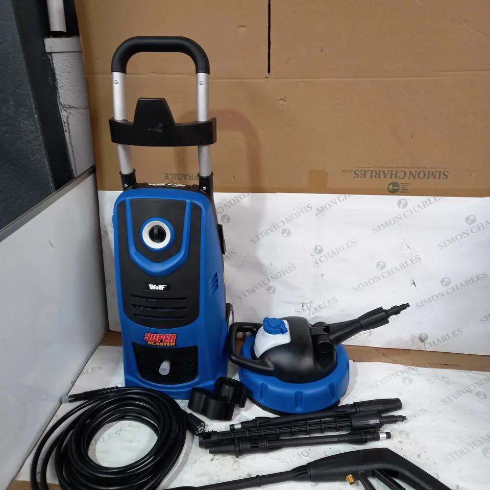 WOLF SUPER BLASTER PRESSURE WASHER BLUE - COLLECTION ONLY