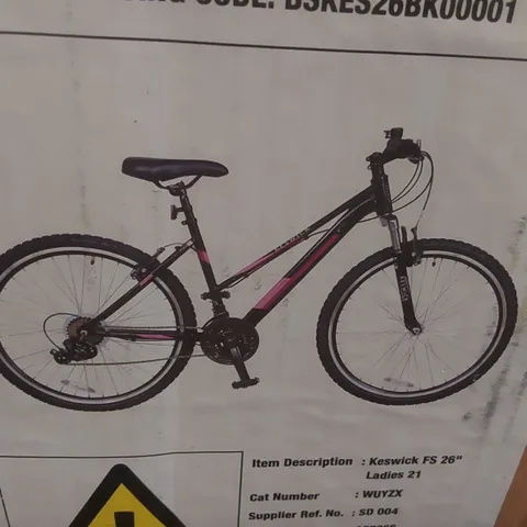 BOXED 26 INCH KESWICK 21 SPEED LADY'S BIKE 