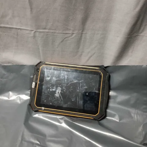 AWC RUGGED TABLET IN ORANGE/BLACK PROTECTIVE CASE WITH HAND STRAP 