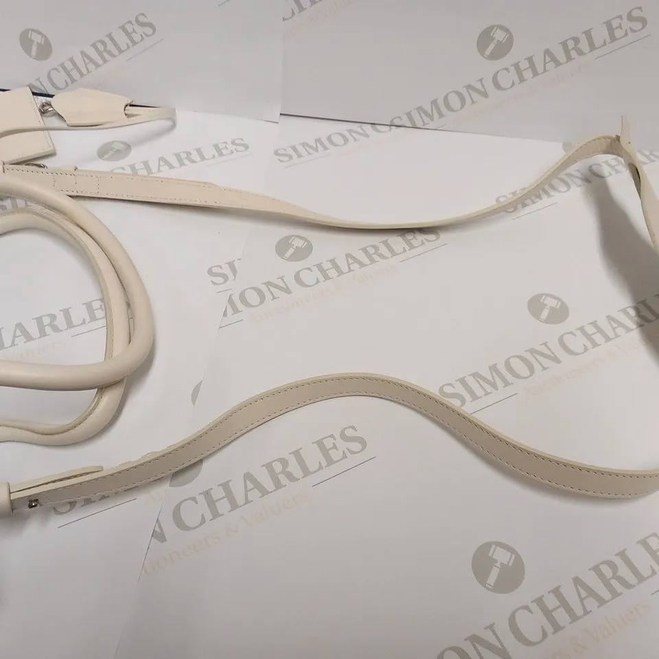BALENCIAGA CREAM LEATHER HANDBAG