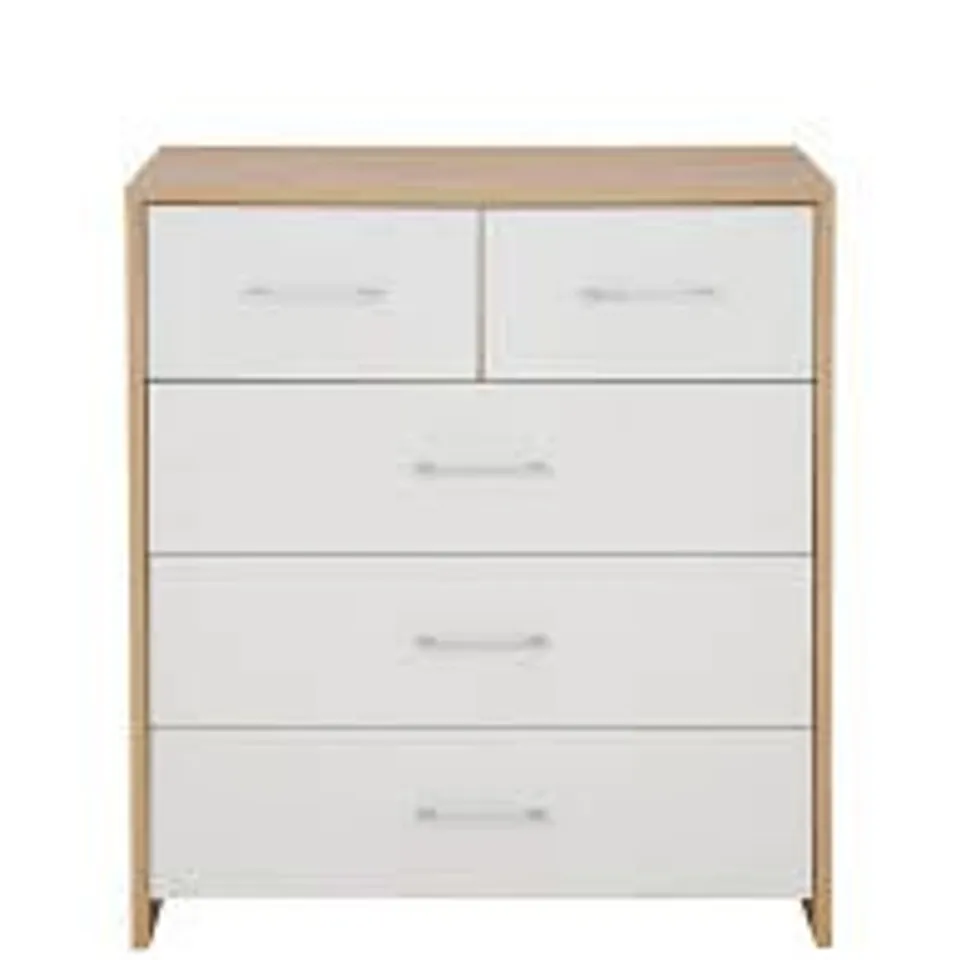 BOXED GRADE 1 AMALFI 5 DRAWER CHEST (1 BOX) RRP £299.99