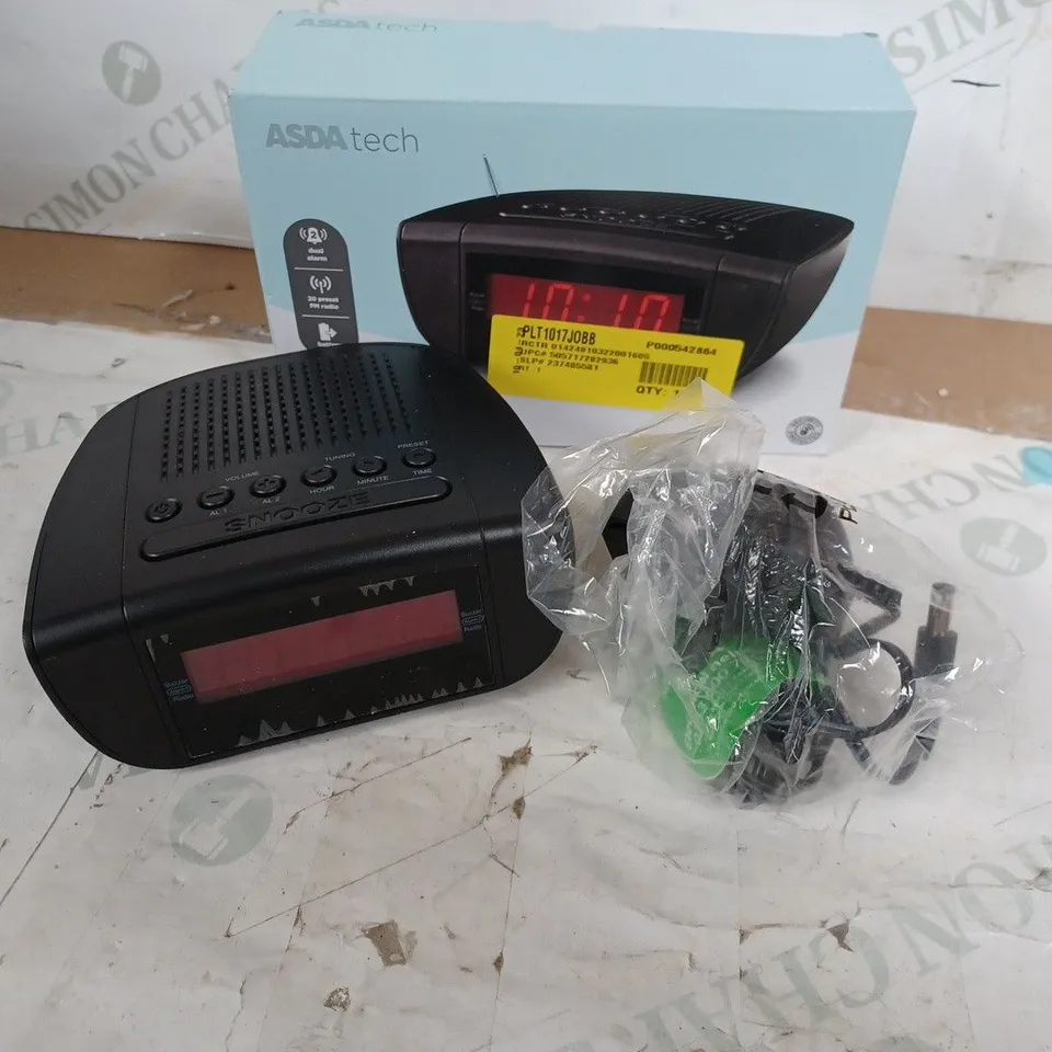 ASDA TECH FM ALARM CLOCK