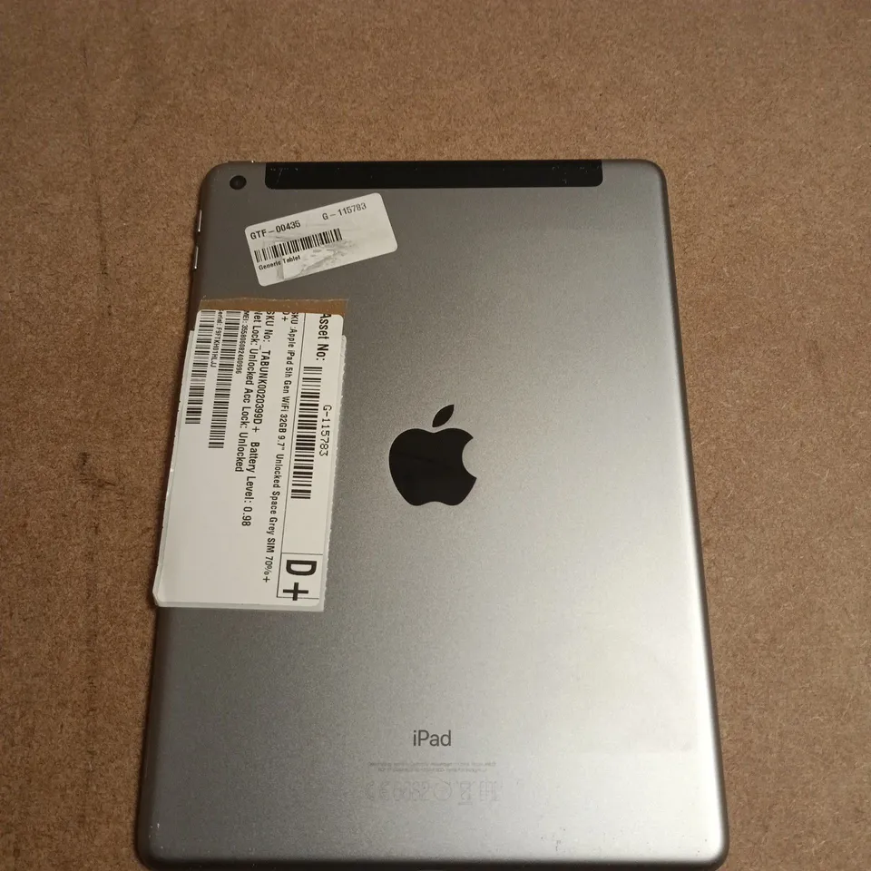 APPLE IPAD 5H GEN - SPACE GREY