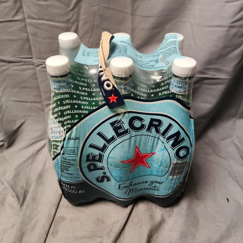 S.PELLEGRINO SPARKLING WATER – 6 X 1L BOTTLES