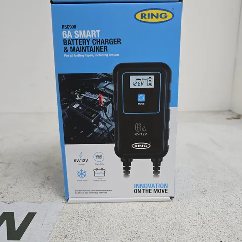 RING 6A SMART BATTERY CHARGER AND MAINTAINER