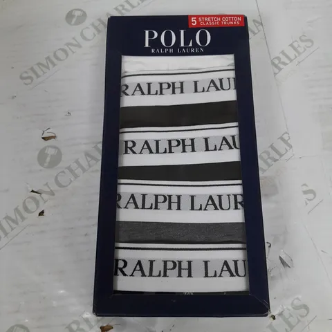 BOXED POLO RALPH LAUREN 5 STRECH COTTON TRUNKS - MEDIUM